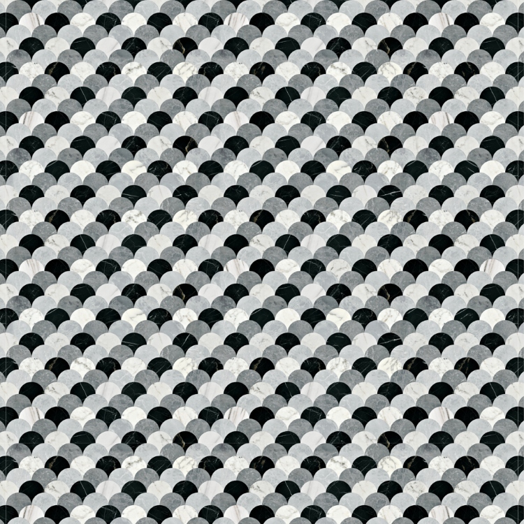 Obrázek z POLYREY FI1A Fish Scale Marble 3050x1320x10 mm BRIHG
